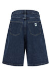 smith heavy stone-washed cotton denim brandon bermuda shorts