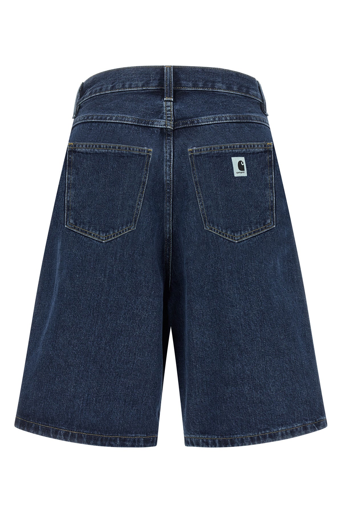 smith heavy stone-washed cotton denim brandon bermuda shorts