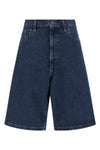 smith heavy stone-washed cotton denim brandon bermuda shorts