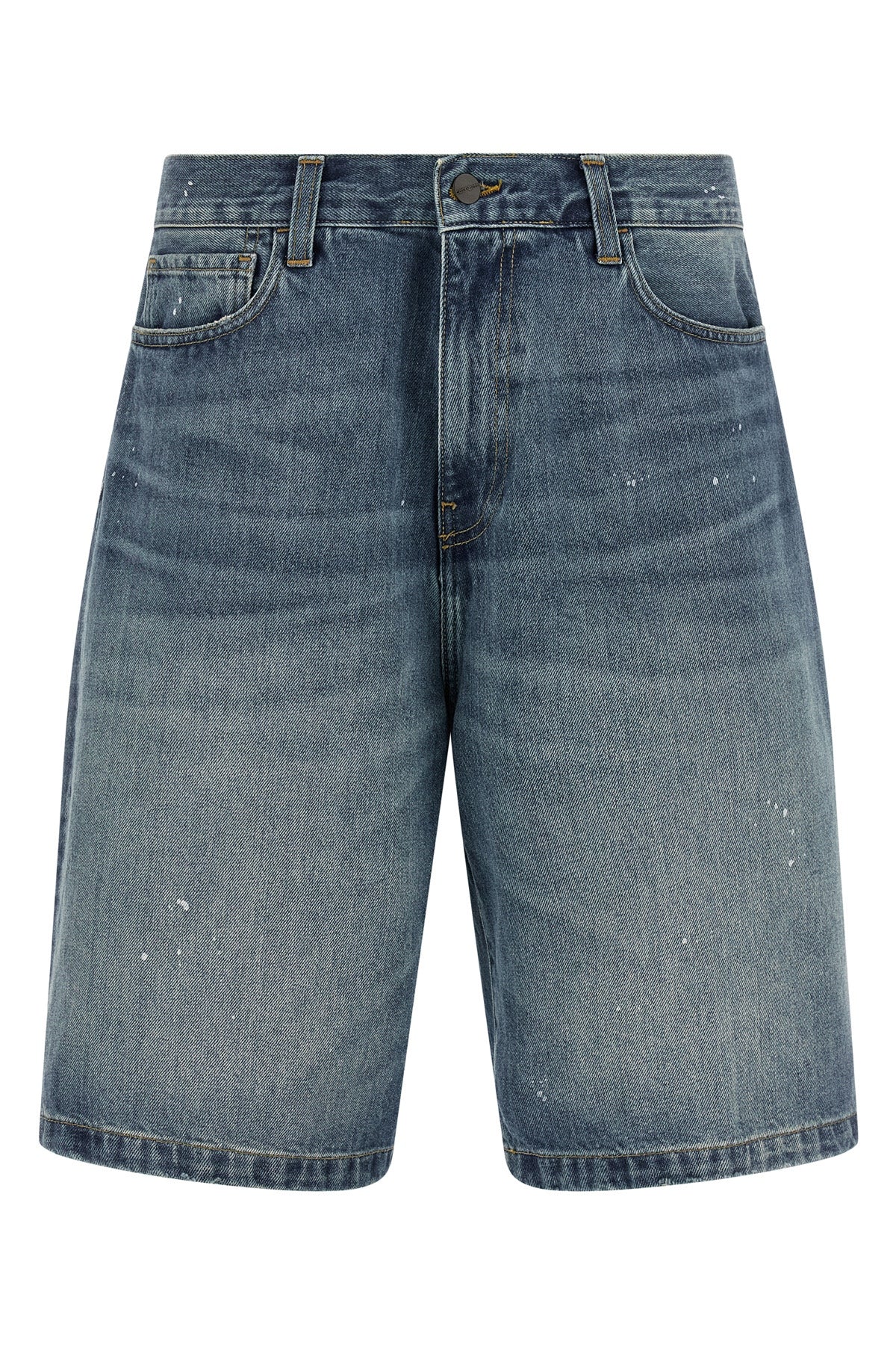 landon 5-pocket long smith heavy cotton denim shorts