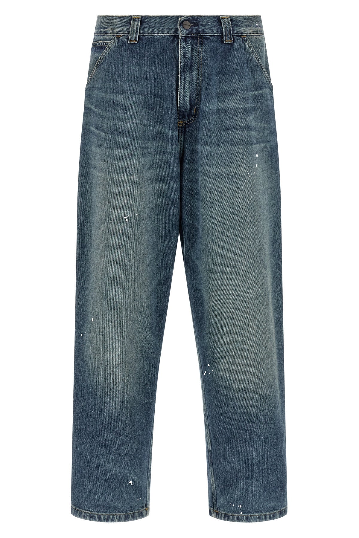 og single knee heavy smith cotton denim pants