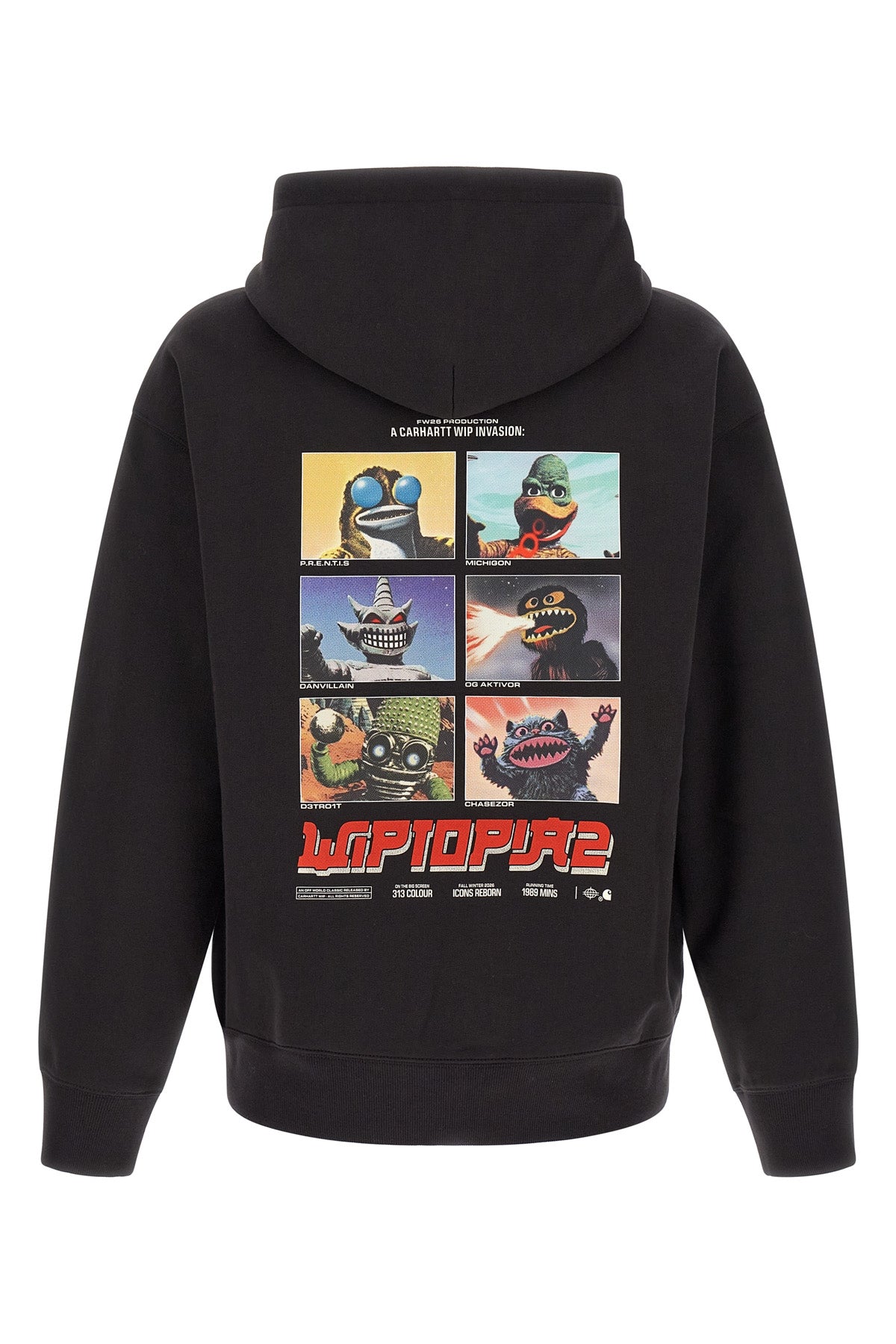 the carhartt wip wiptopia ii hoodie defines an urban aesthetic through relaxed