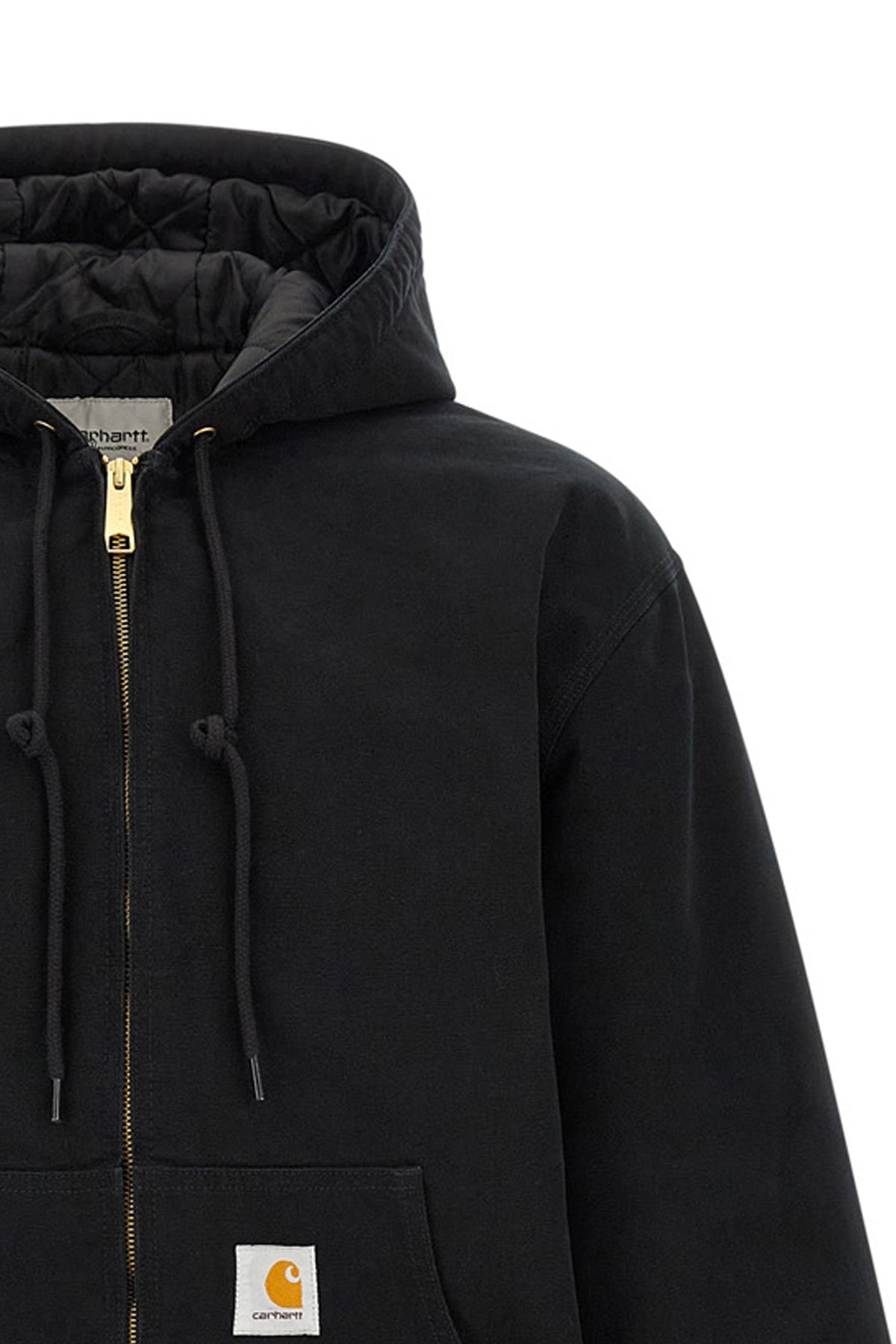the carhartt wip og active jacket in heavy dearborn cotton canvas