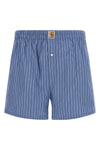 striped lightweight cotton poplin boxer shorts