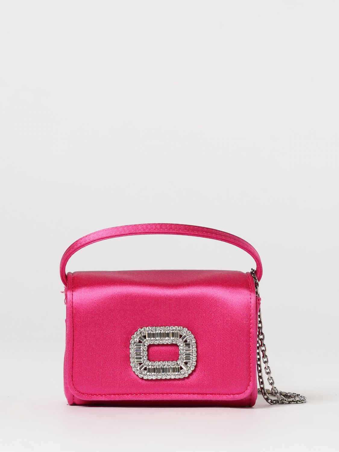 pilgrim satin bag with jewel buckle
