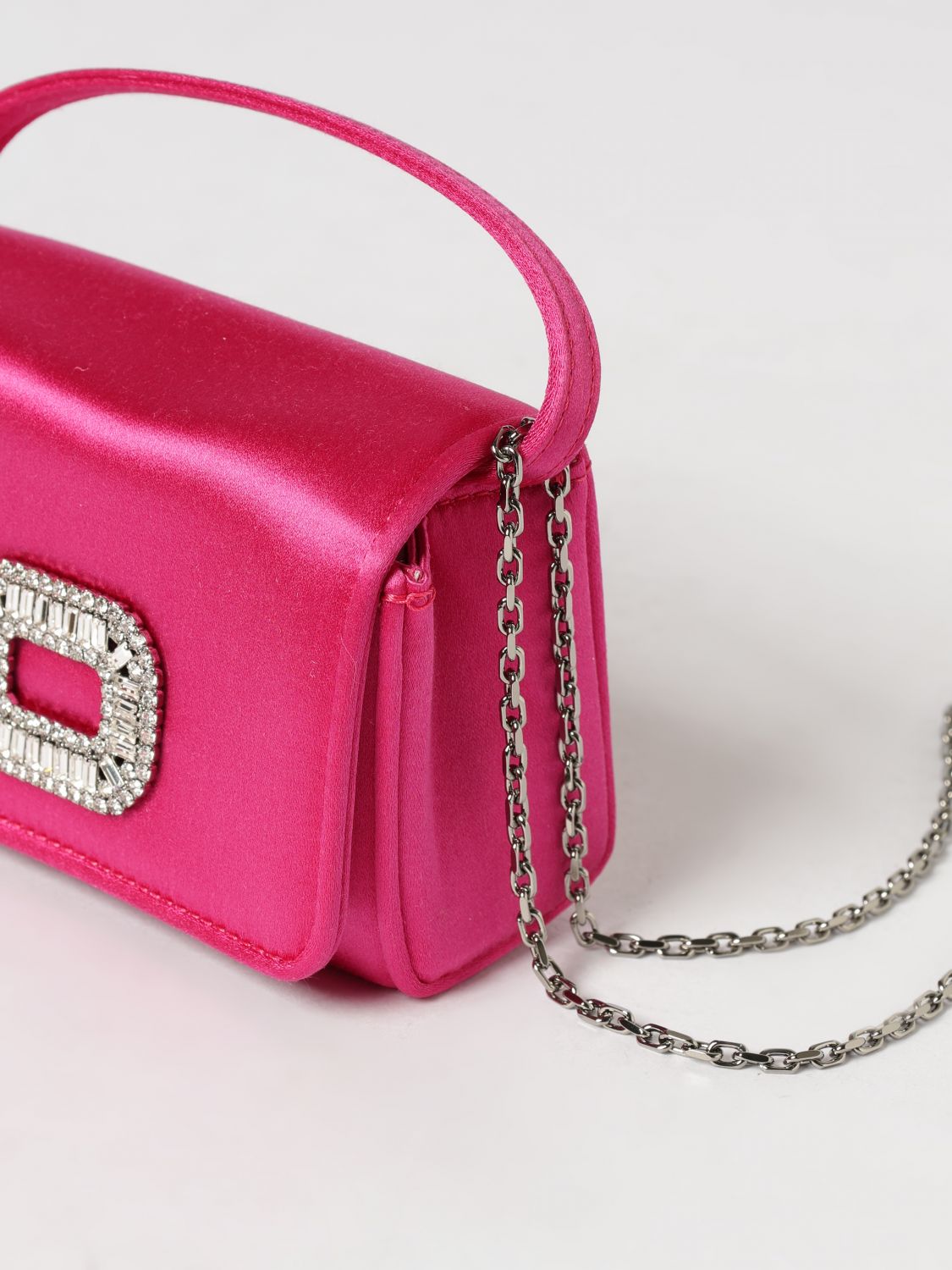 pilgrim satin bag with jewel buckle
