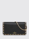 rockstud grained leather bag