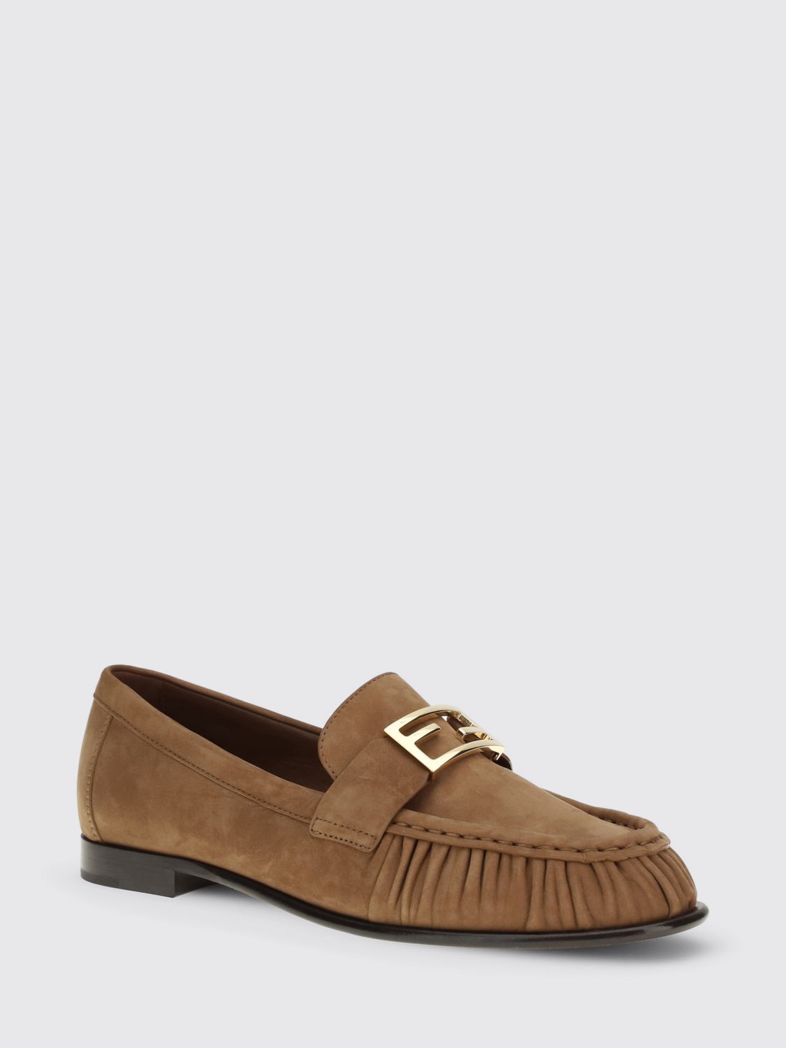 ff baguette suede loafer