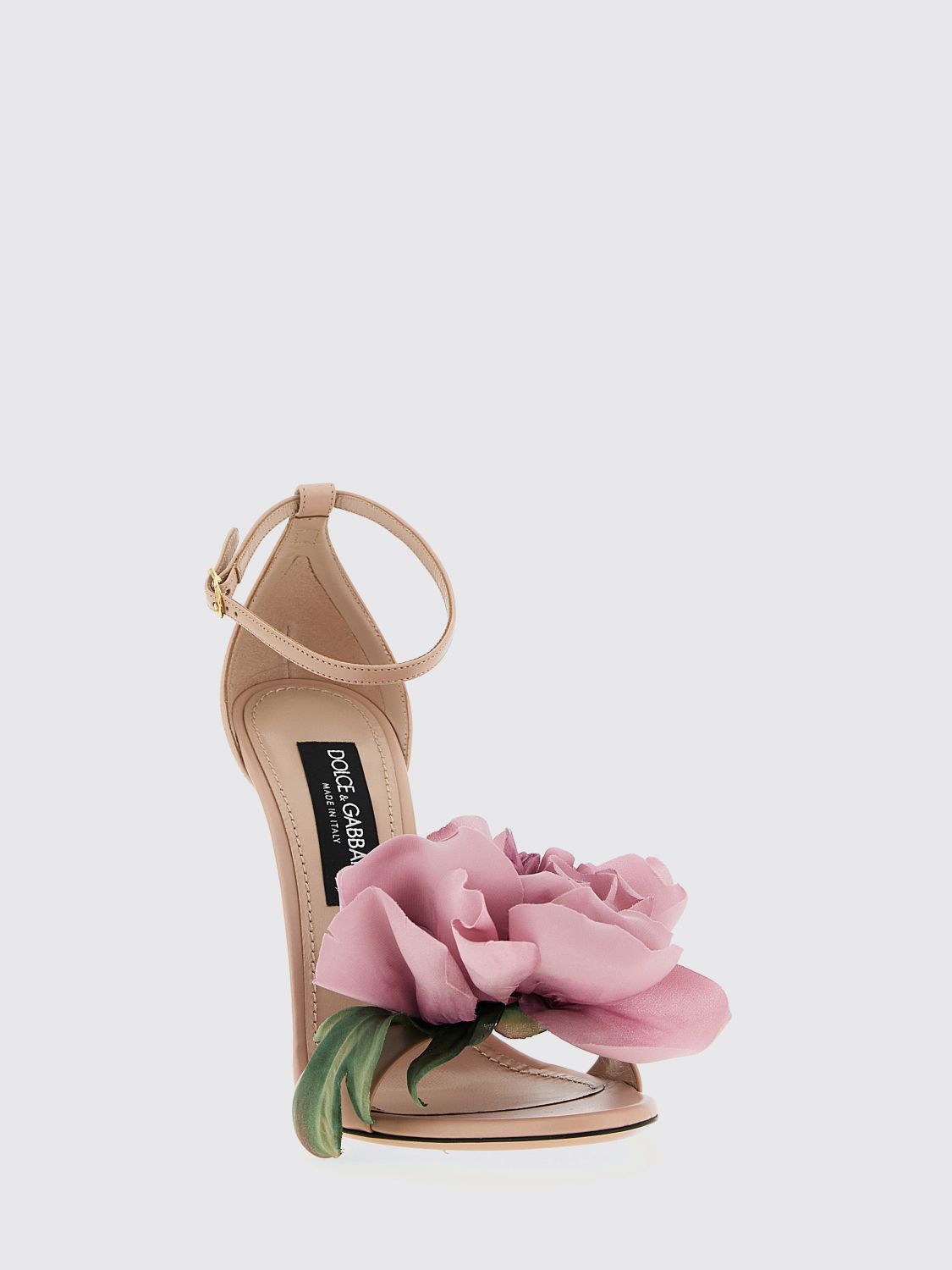 desirée leather sandals with applied flower