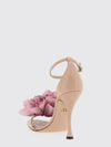 desirée leather sandals with applied flower