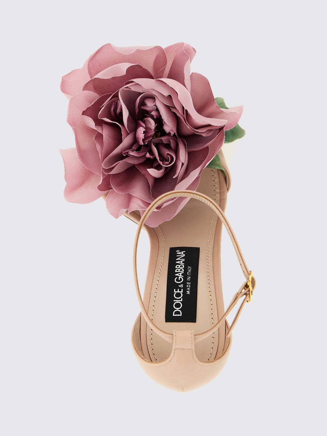 desirée leather sandals with applied flower