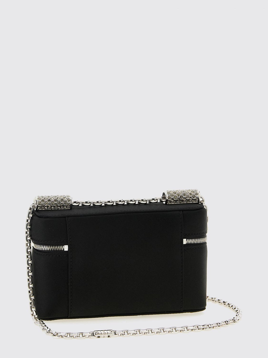 DOLCE &amp; GABBANA OS sicily satin bag with rhinestone pavé tubes