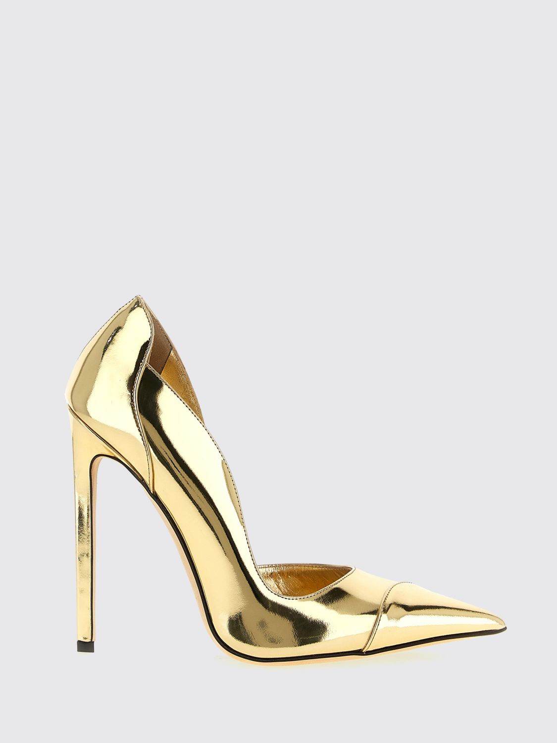 brigitte laminated patent leather pumps