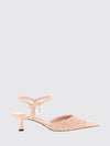 aren tweed and patent leather slingback