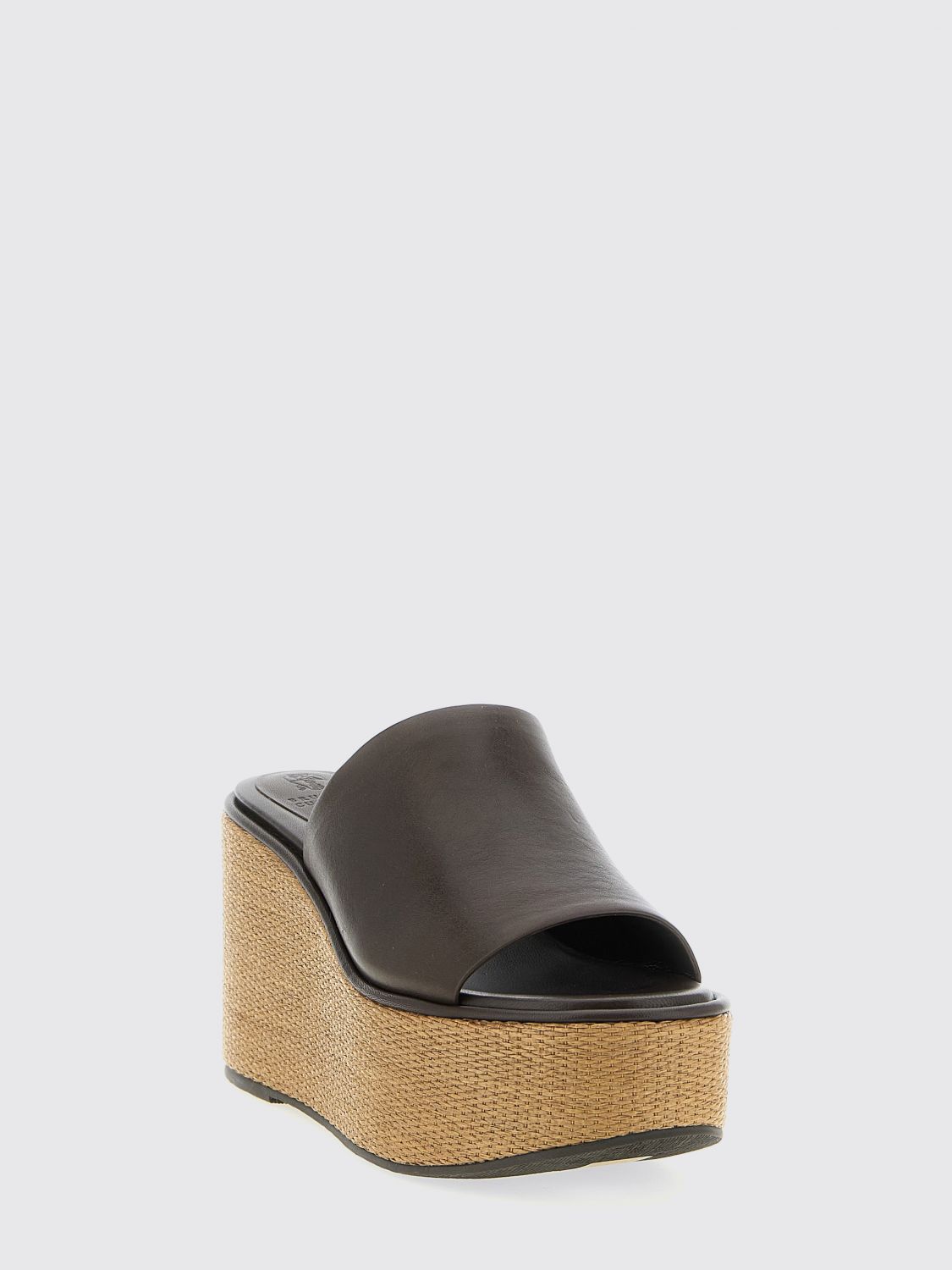 leather wedge sandals