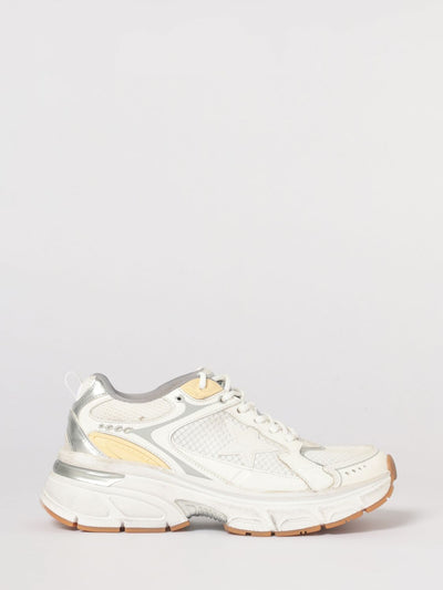 lightstar used leather and mesh sneakers