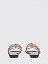 rockstud suede sandals with studs and stones