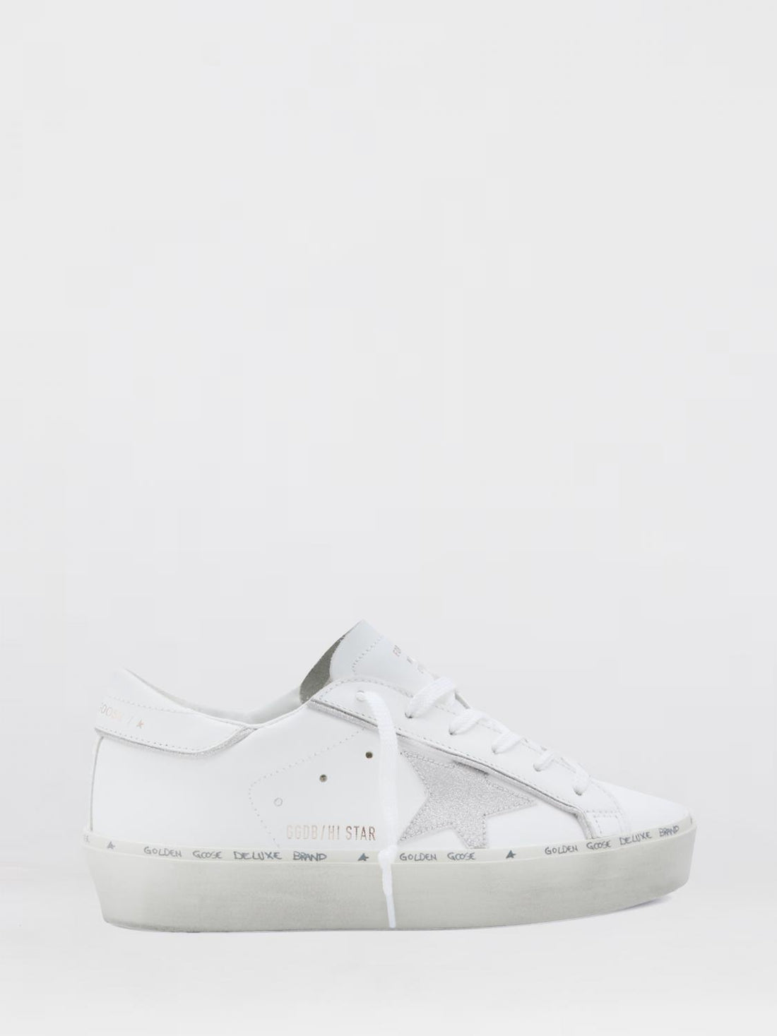 GOLDEN GOOSE 40 leather hi star sneakers