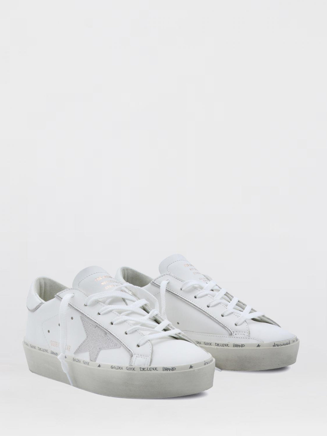 GOLDEN GOOSE 40 leather hi star sneakers
