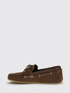 suede boat loafers with gg monogram