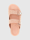 fayence tweed sandals with embroidered sequins