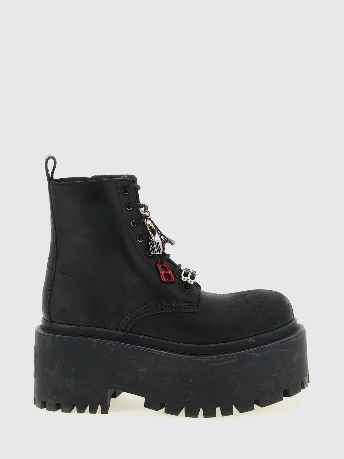 strike platform ankle boots with charms