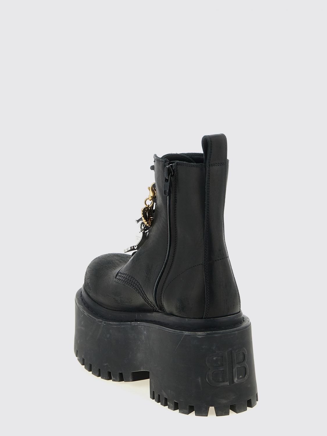 strike platform ankle boots with charms