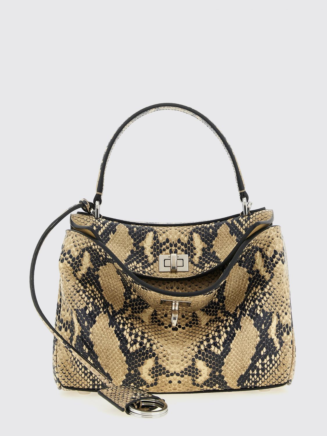 rodeo python print leather bag