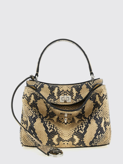 rodeo python print leather bag