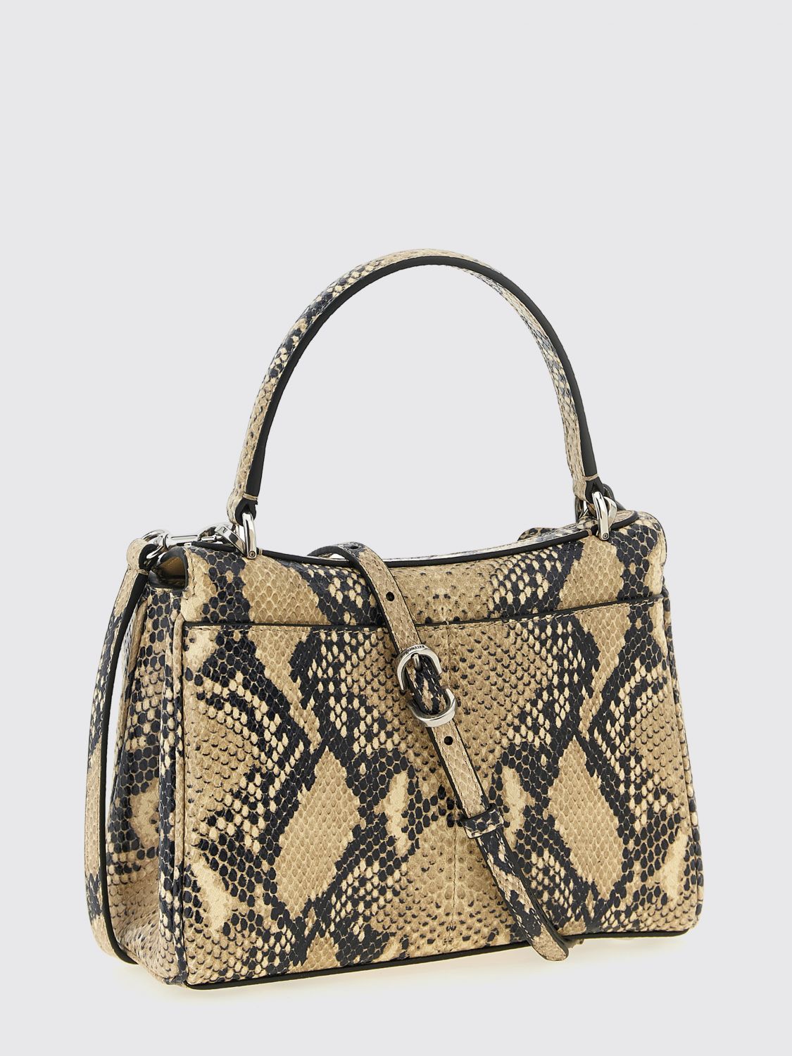 rodeo python print leather bag