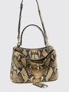 rodeo python print leather bag