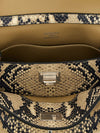 rodeo python print leather bag