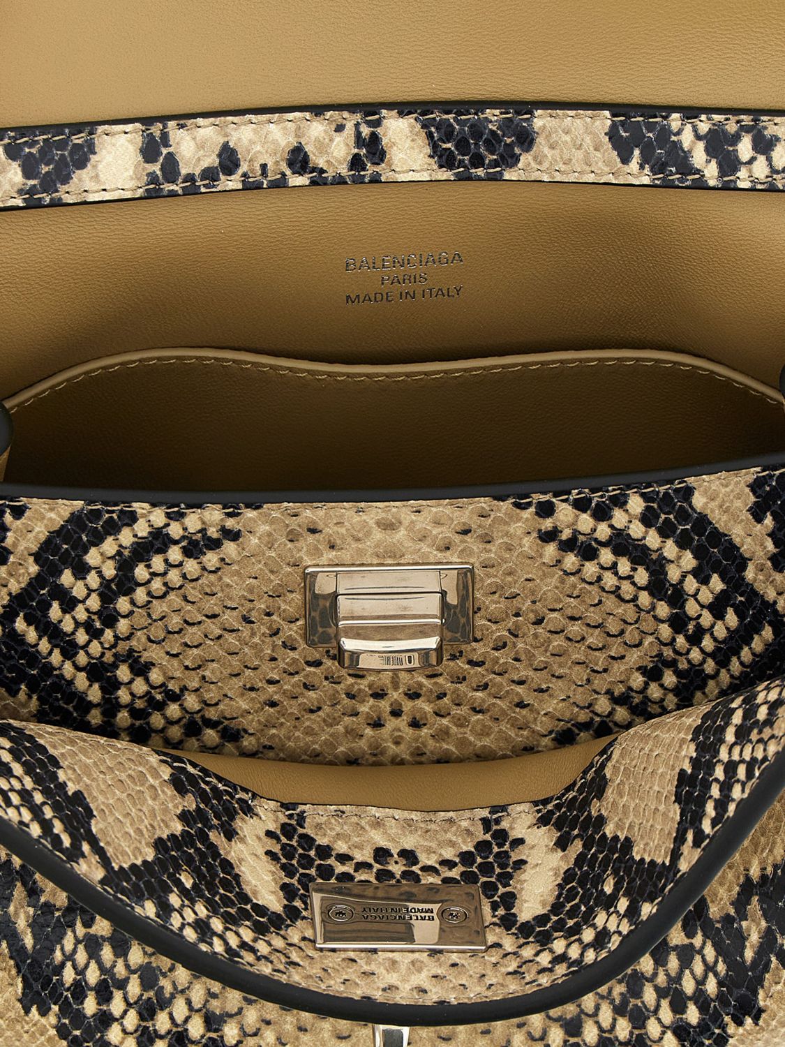 rodeo python print leather bag