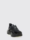 f-light leather and nylon sneakers