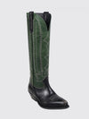 wish star embroidered leather boots