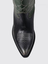 wish star embroidered leather boots