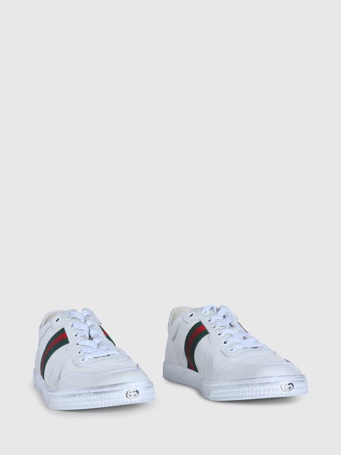 GUCCI 36 stretch used leather sneakers
