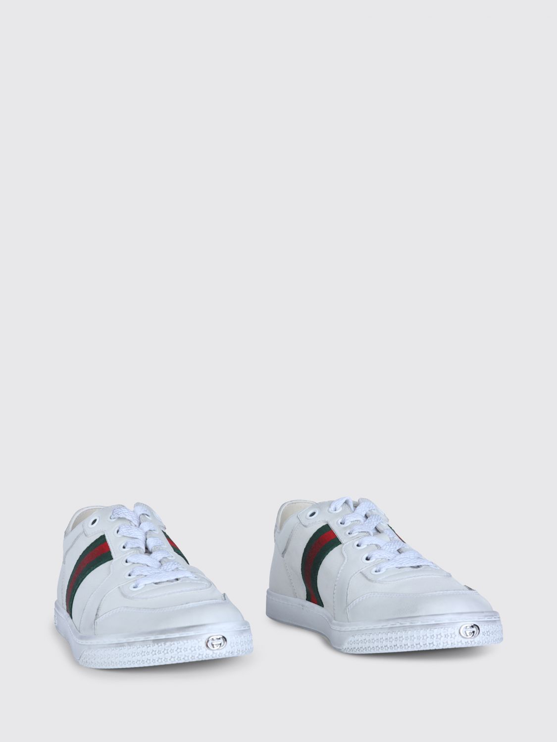 stretch used leather sneakers