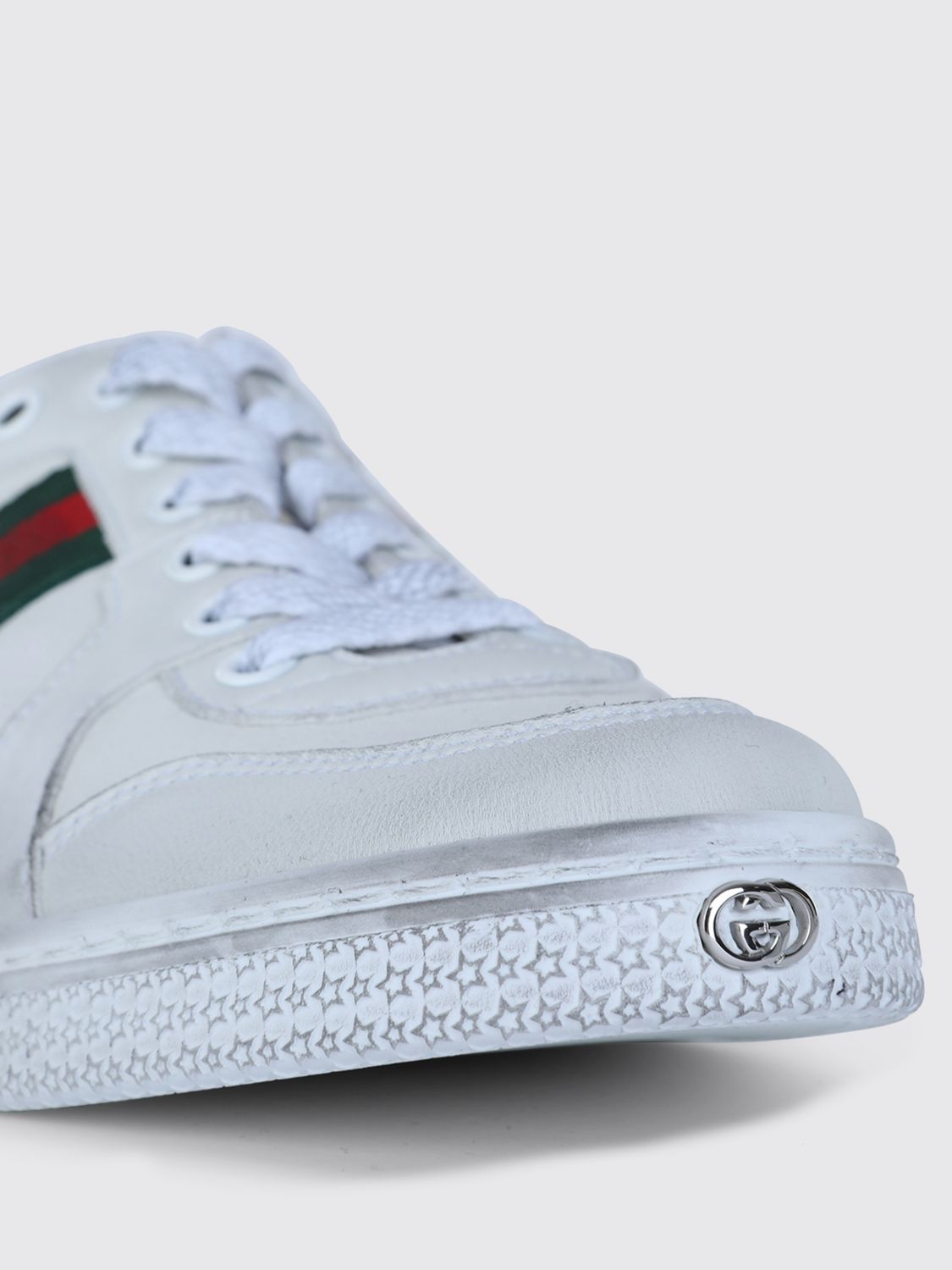 stretch used leather sneakers