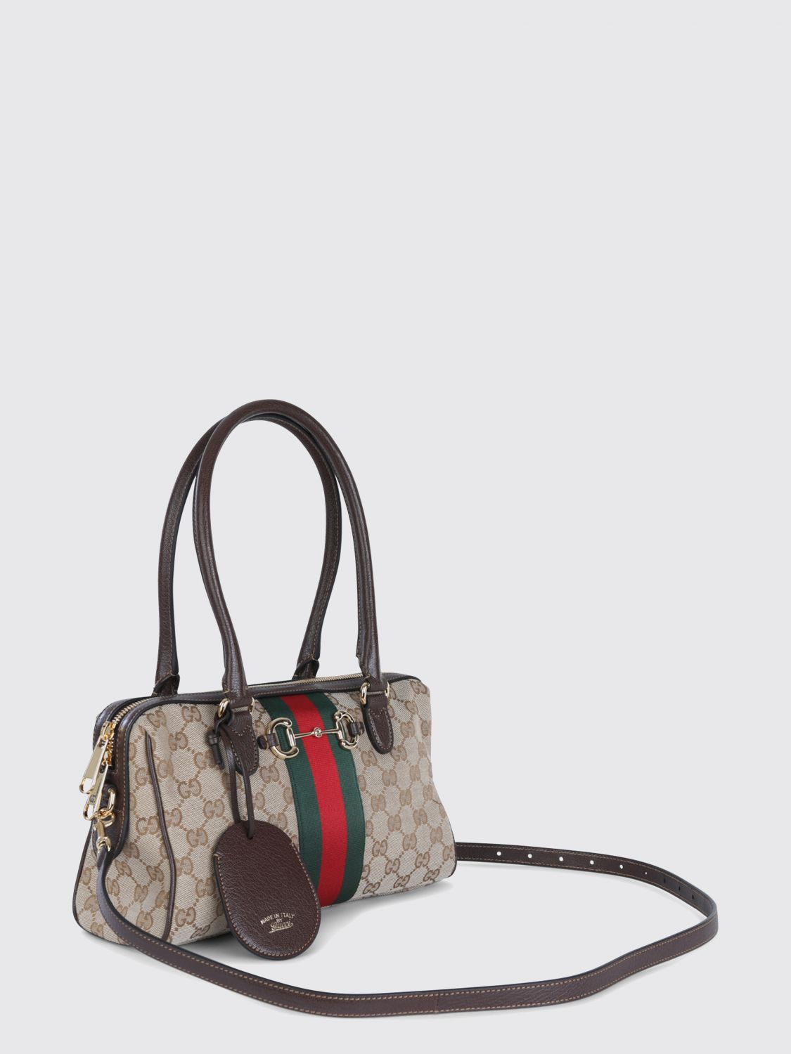 canvas bag with gg jacquard monogram