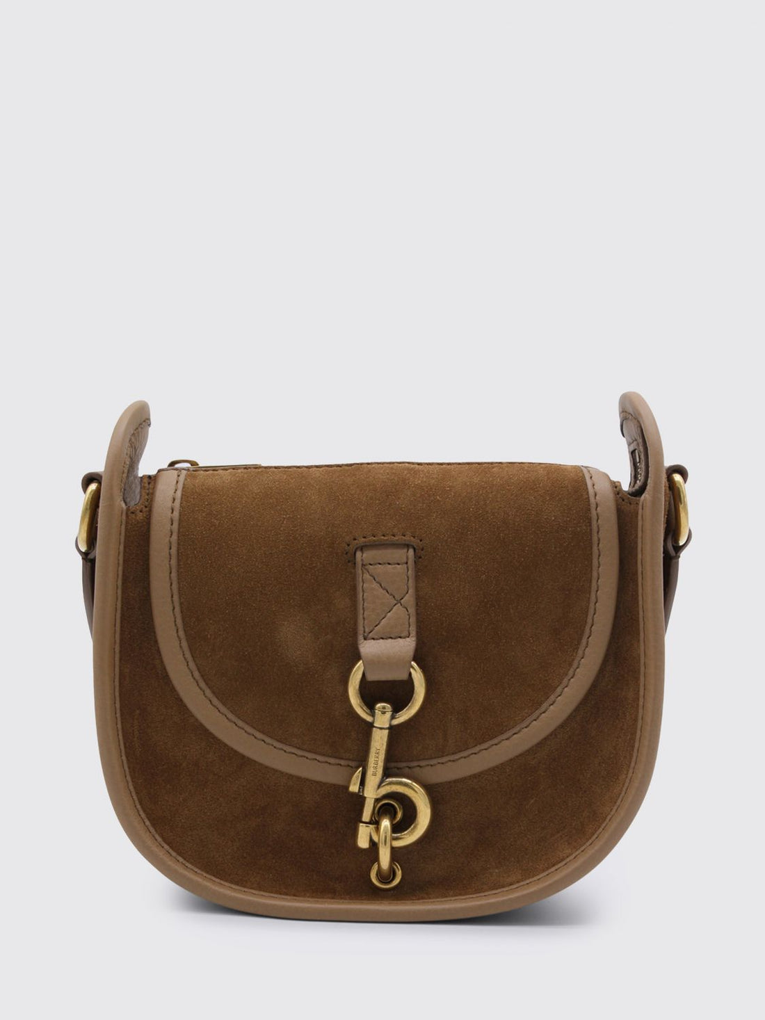 BURBERRY OS suede messenger bag