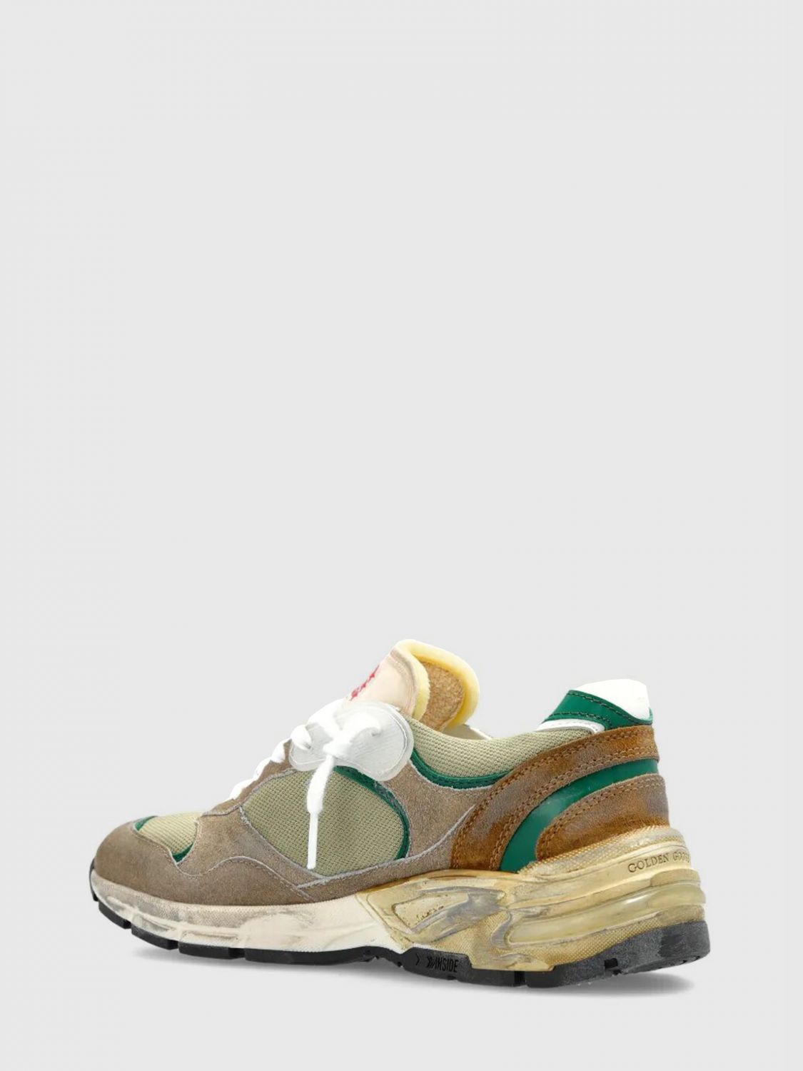 dad sneakers in suede and mesh