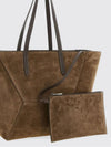 bc duo tote shoulder bag in suede