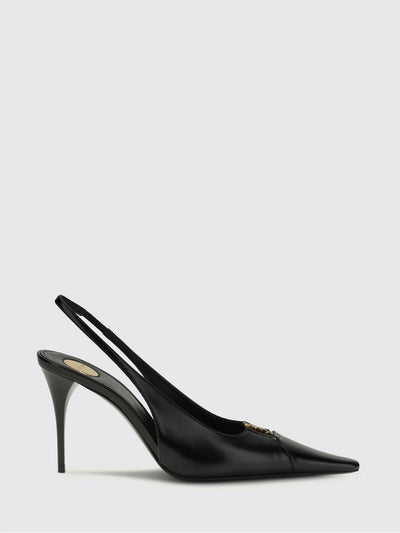 babylone leather slingback pumps