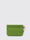 credit card holder in nappa leather with embossed ff monogram
