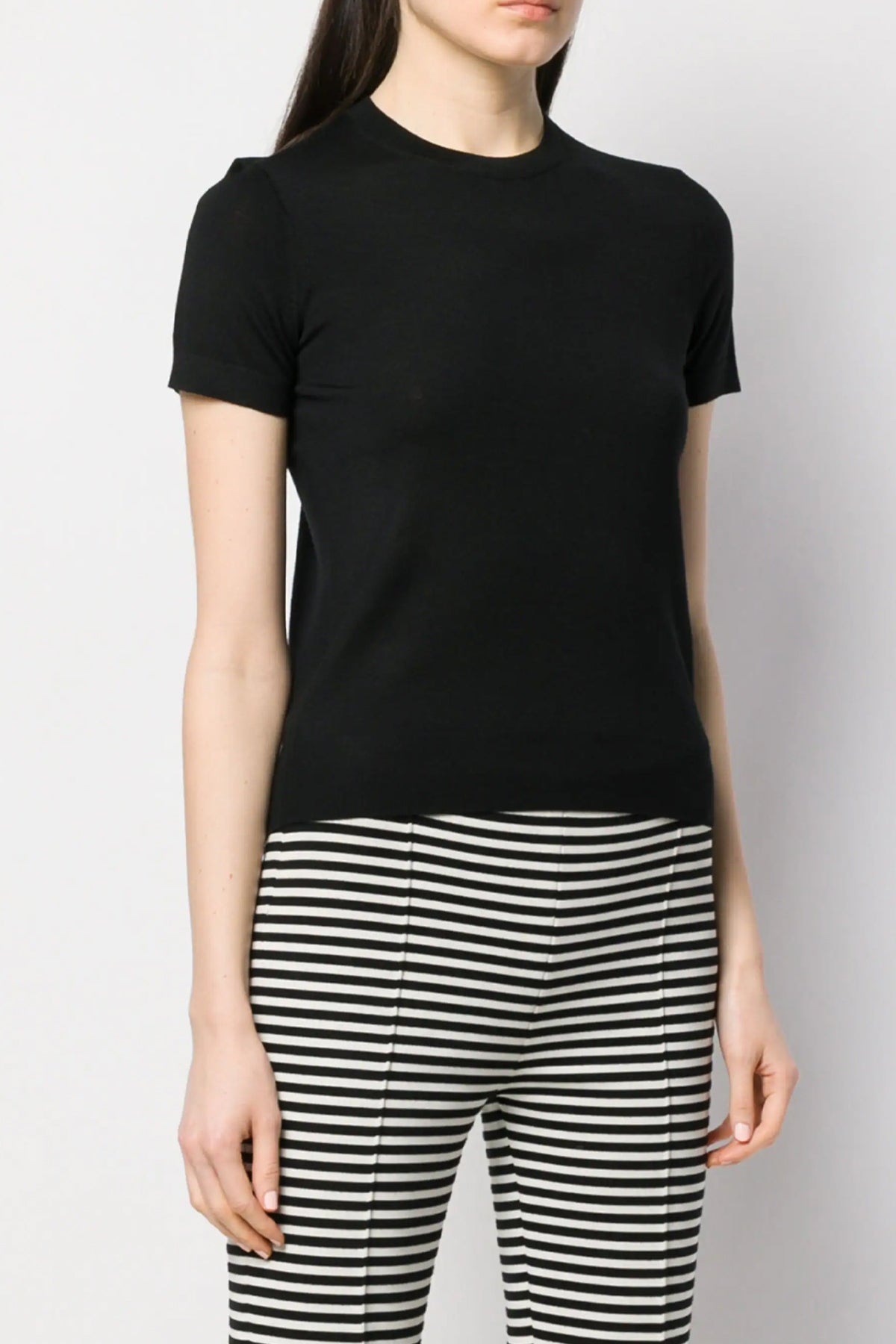 black merino wool crewneck julian sustainable - the good wool collection is made