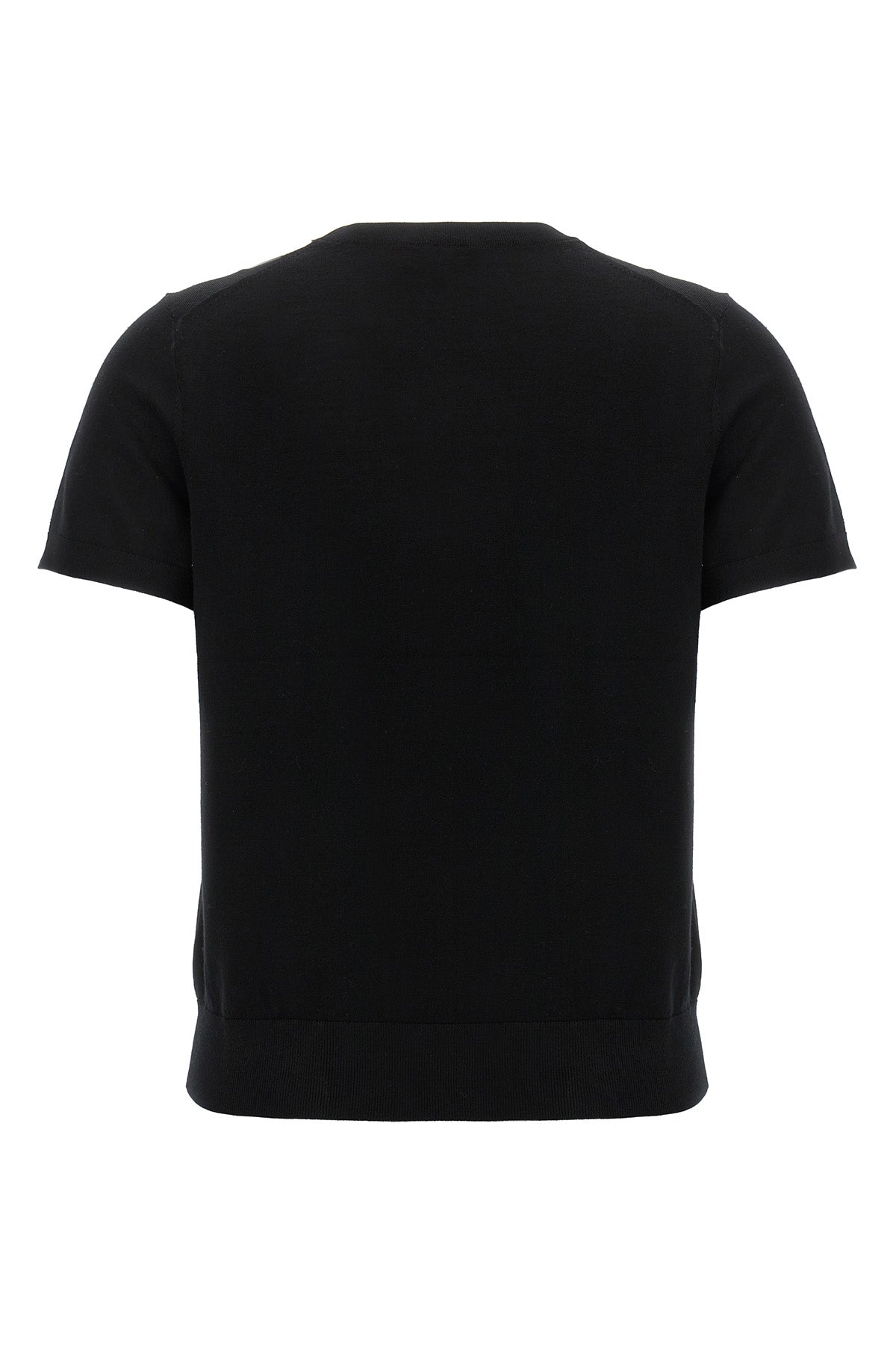 black merino wool crewneck julian sustainable - the good wool collection is made