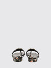 rubber flip flops with dg monogram
