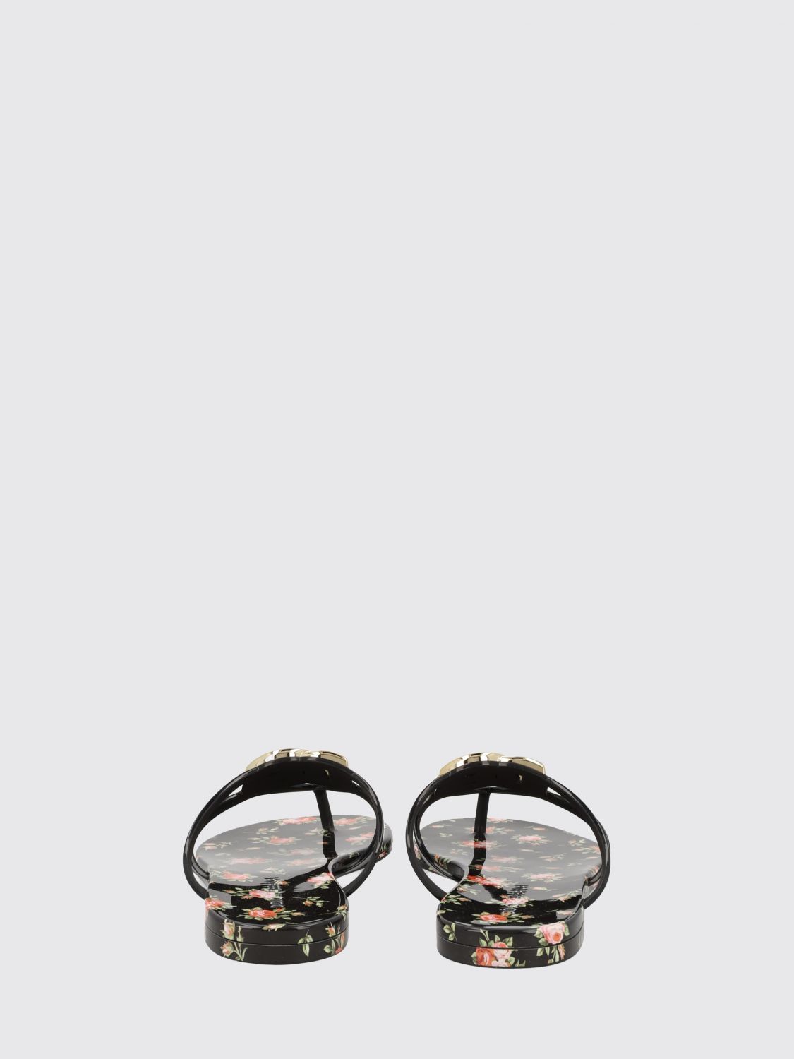 rubber flip flops with dg monogram