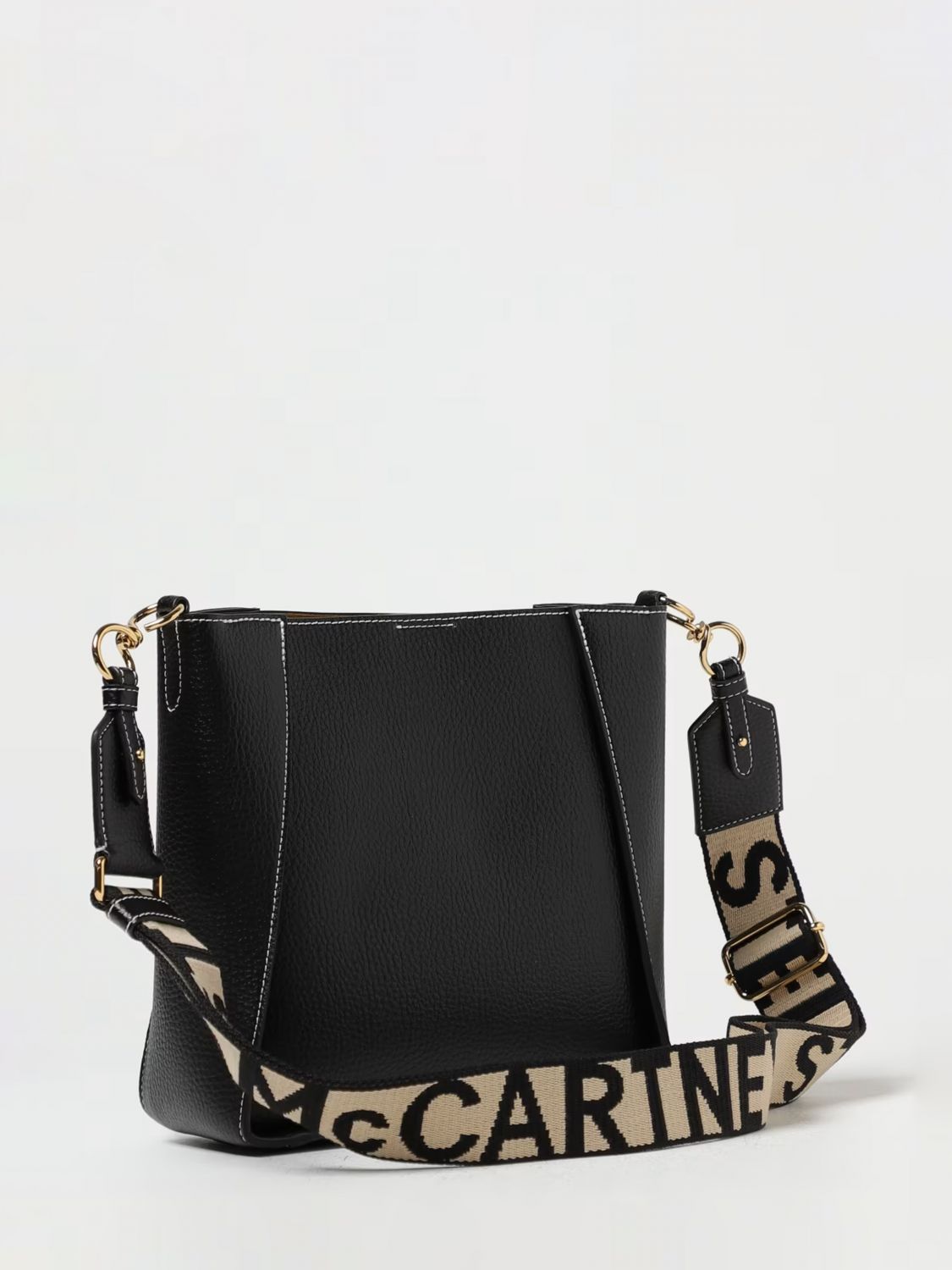 grained faux leather bag